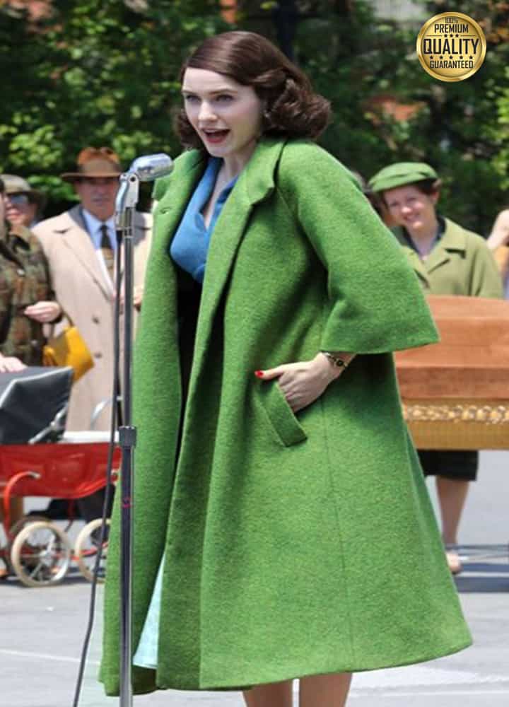 The Marvelous Mrs. Maisel Rachel Brosnahan Green Trench Coat